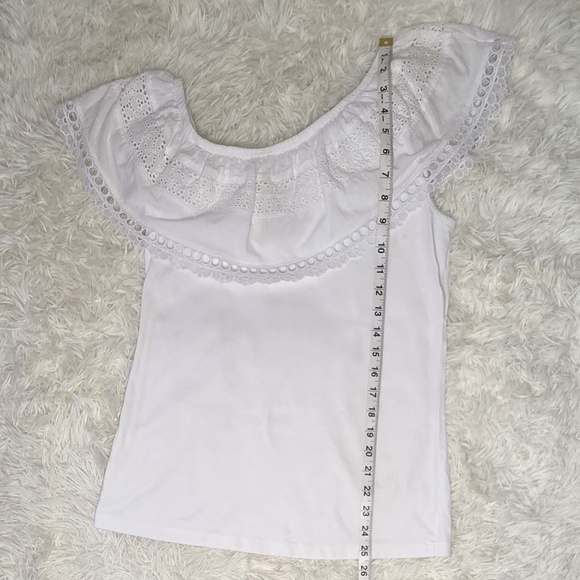 Lilly Pulitzer Tracee One Shoulder Blouse Top Eyelet Embroidered - Picture 4 of 8